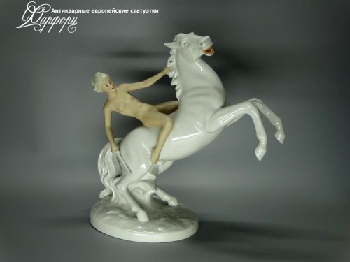 Купить фарфоровую статуэтку Schaubach Kunst Амазонка на коне